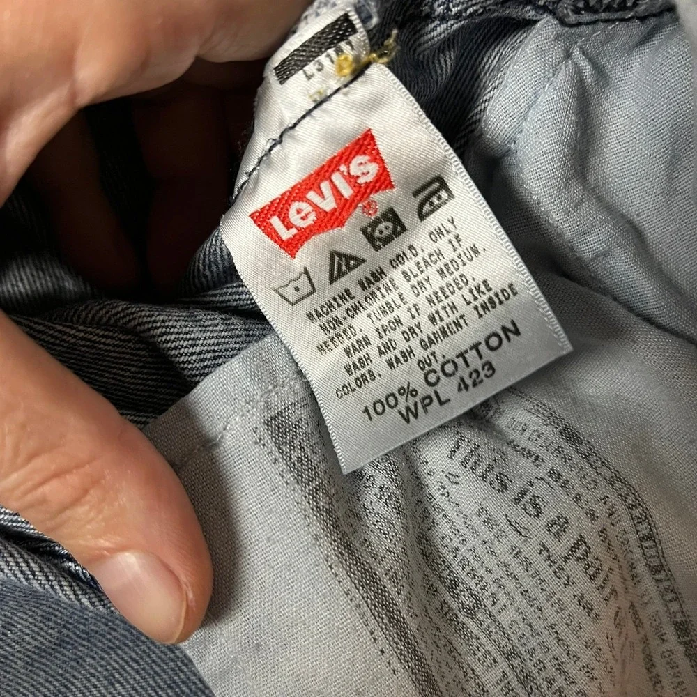 Levi's Jeans Men 34 501 Original Fit Blue Button Fly EUC